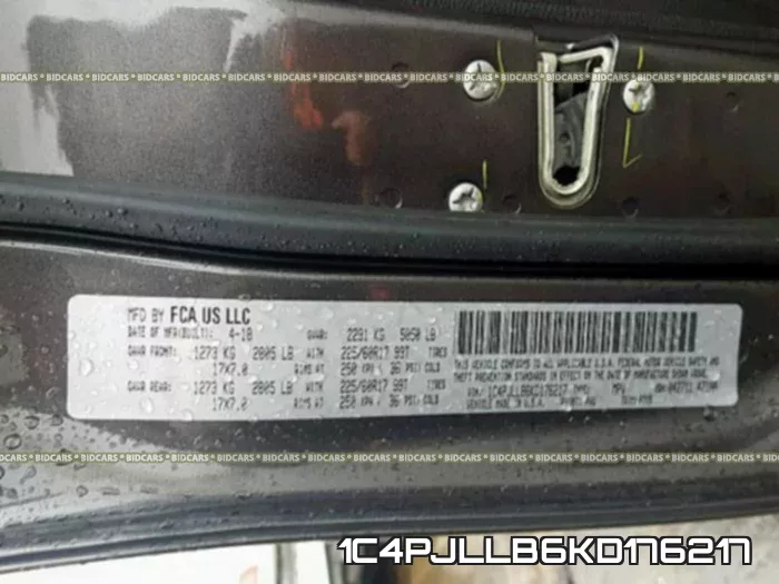 1C4PJLLB6KD176217 фото 2