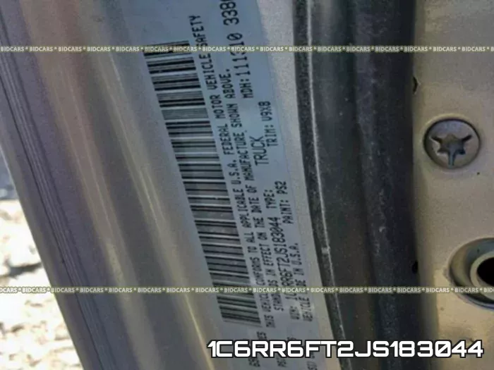 1C6RR6FT2JS183044 фото 2