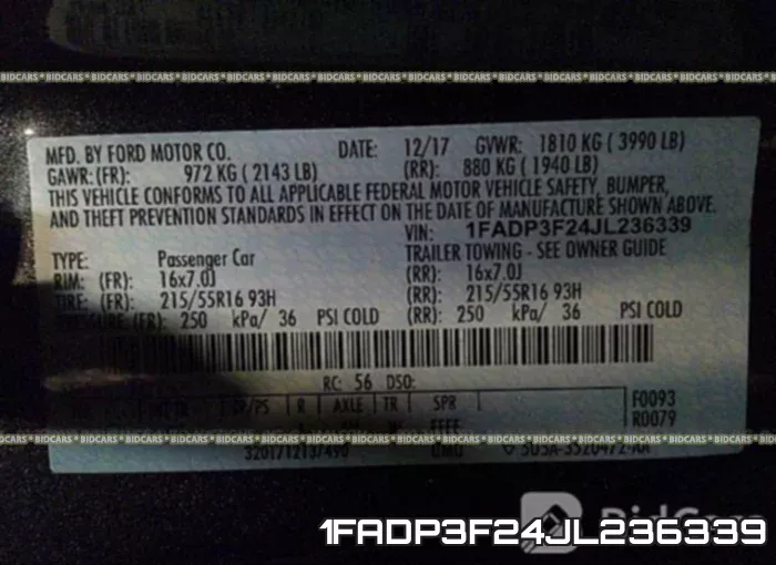 1FADP3F24JL236339 фото 10