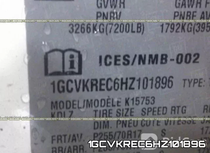 1GCVKREC6HZ101896 фото 10