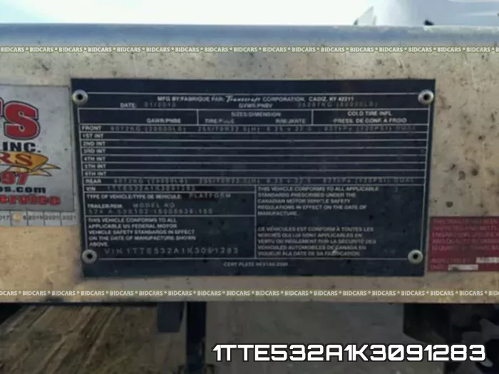 1TTE532A1K3091283 фото 2