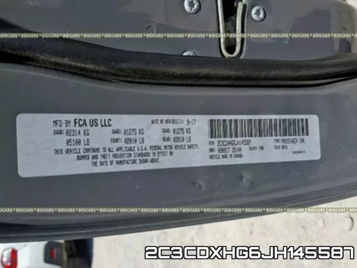 2C3CDXHG6JH145587 фото 2