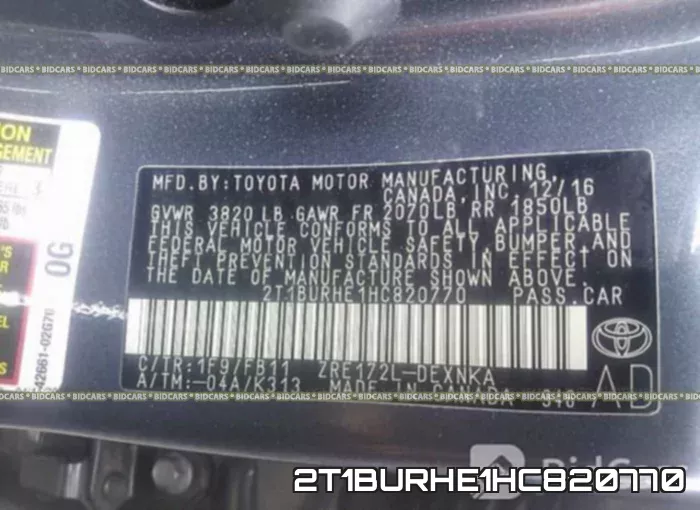 2T1BURHE1HC820770 фото 10