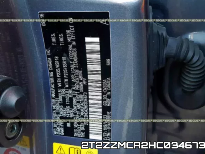 2T2ZZMCA2HC034673 фото 2
