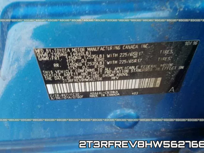 2T3RFREV8HW562766 фото 2