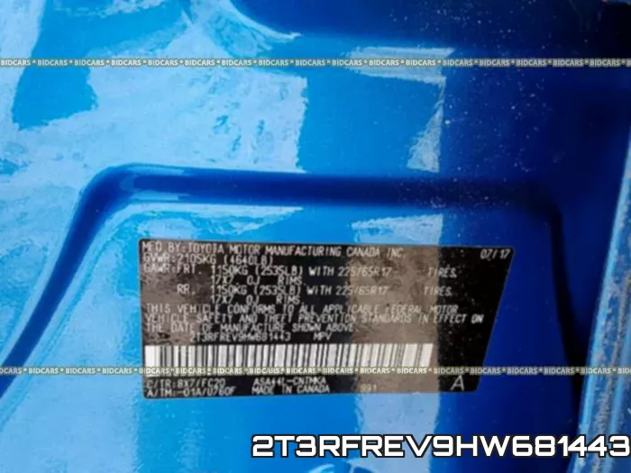 2T3RFREV9HW681443 фото 2
