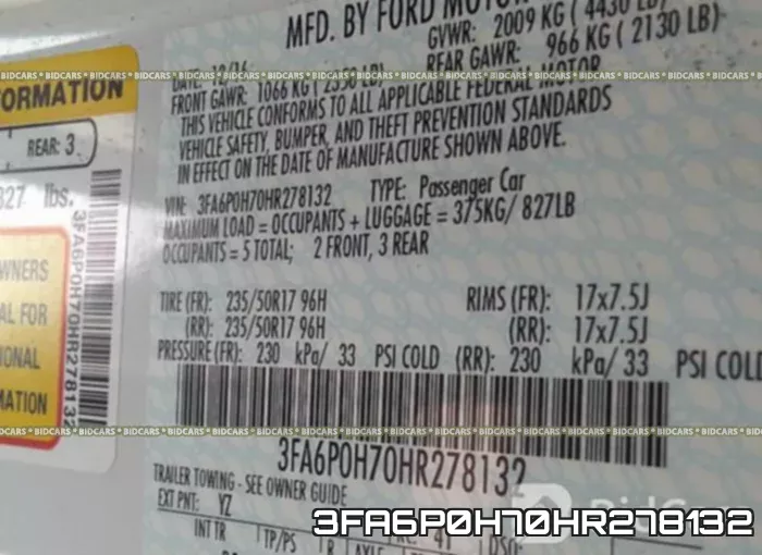 3FA6P0H70HR278132 фото 10