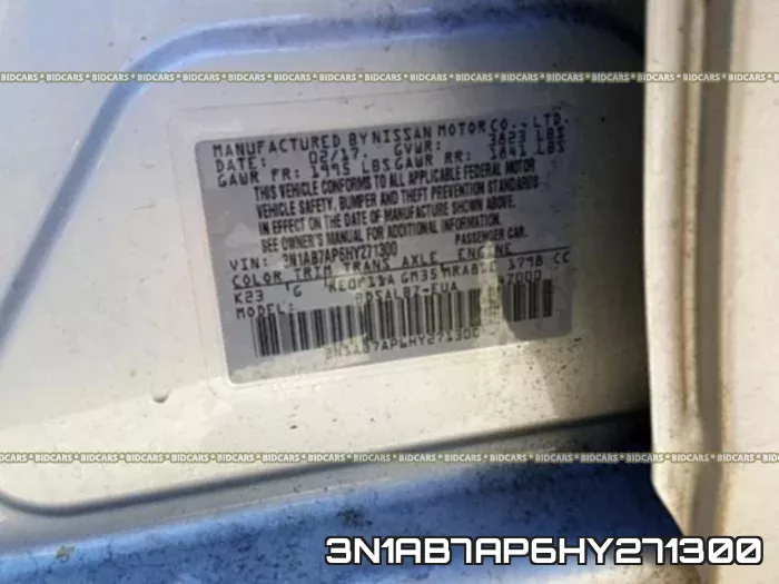 3N1AB7AP6HY271300 фото 2