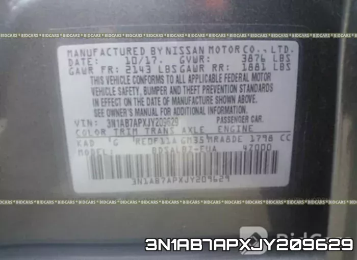 3N1AB7APXJY209629 фото 10