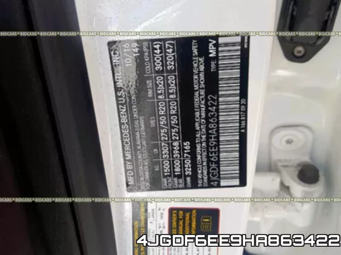 4JGDF6EE9HA863422 фото 2