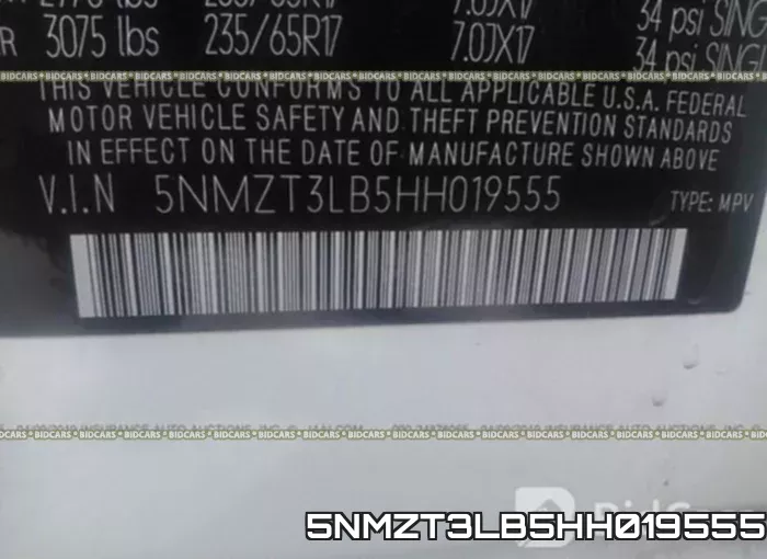 5NMZT3LB5HH019555 фото 10
