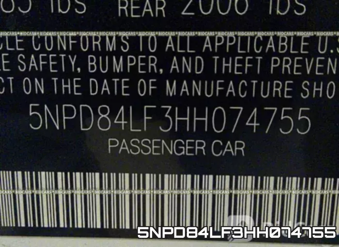 5NPD84LF3HH074755 фото 10
