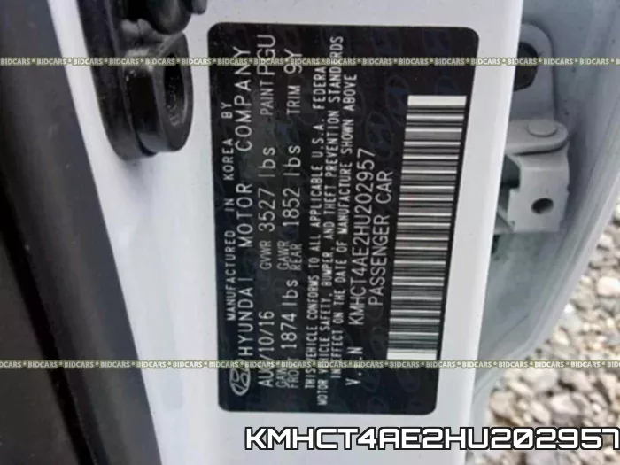 KMHCT4AE2HU202957 фото 2