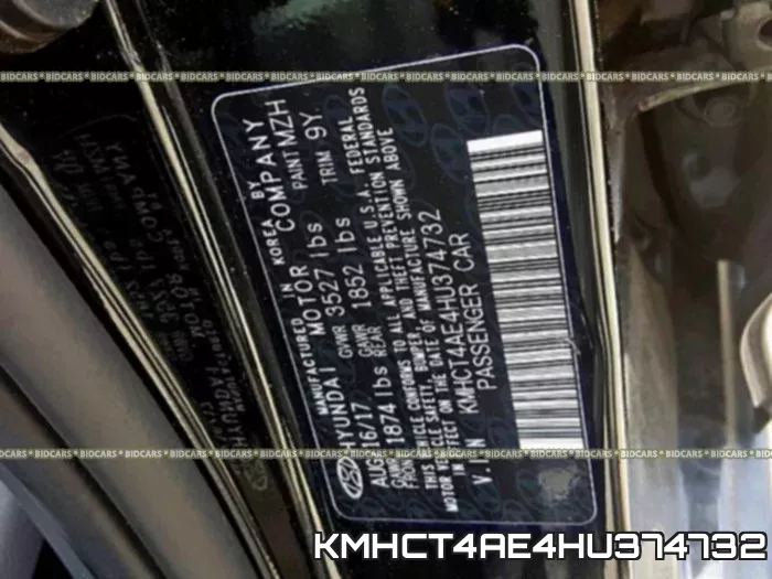 KMHCT4AE4HU374732 фото 2
