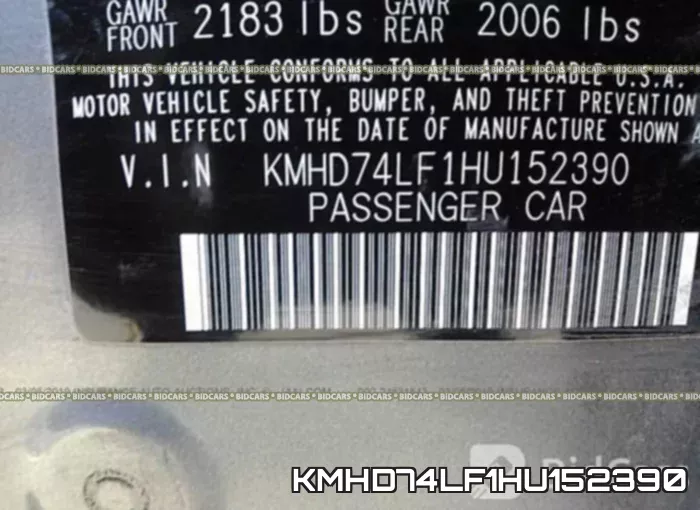 KMHD74LF1HU152390 фото 10