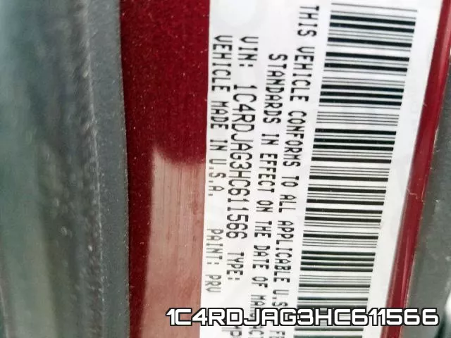 1C4RDJAG3HC611566 фото 2