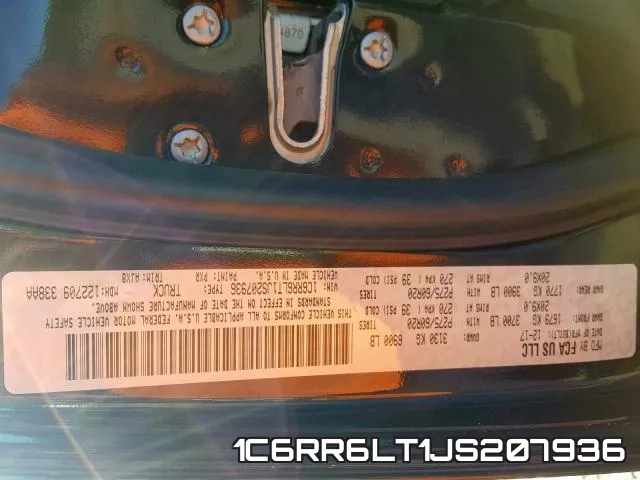1C6RR6LT1JS207936 фото 2