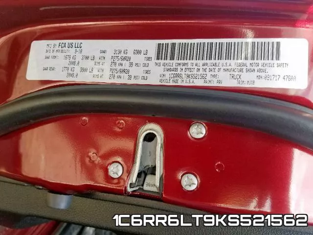 1C6RR6LT9KS521562 фото 2