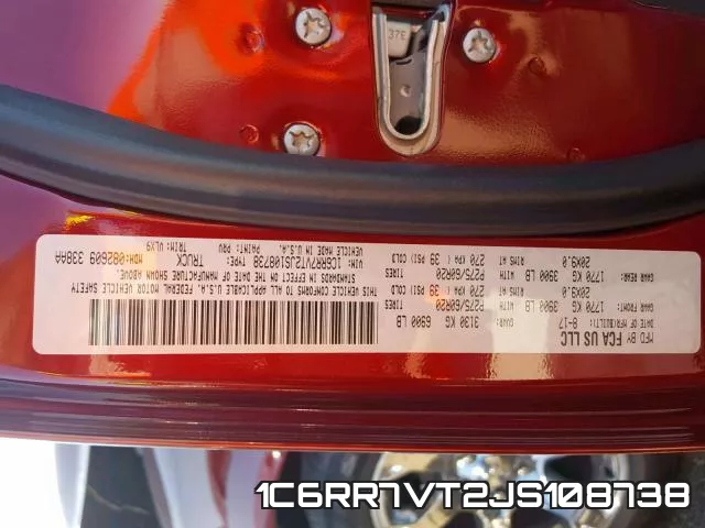 1C6RR7VT2JS108738 фото 2