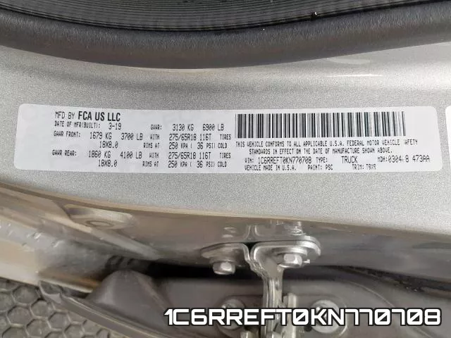 1C6RREFT0KN770708 фото 2