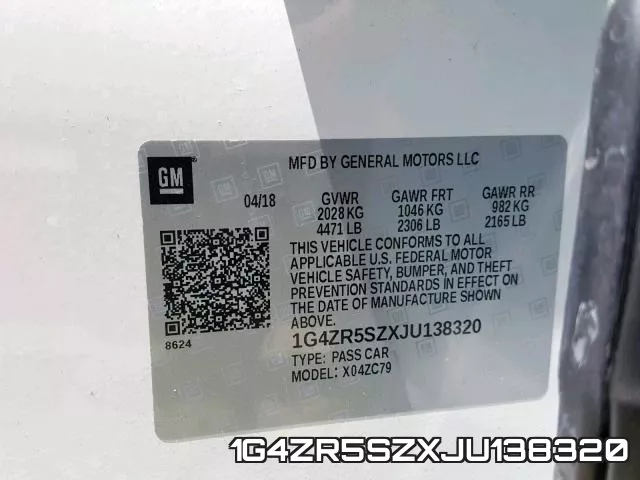 1G4ZR5SZXJU138320 фото 2