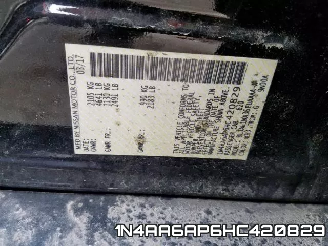 1N4AA6AP6HC420829 фото 2