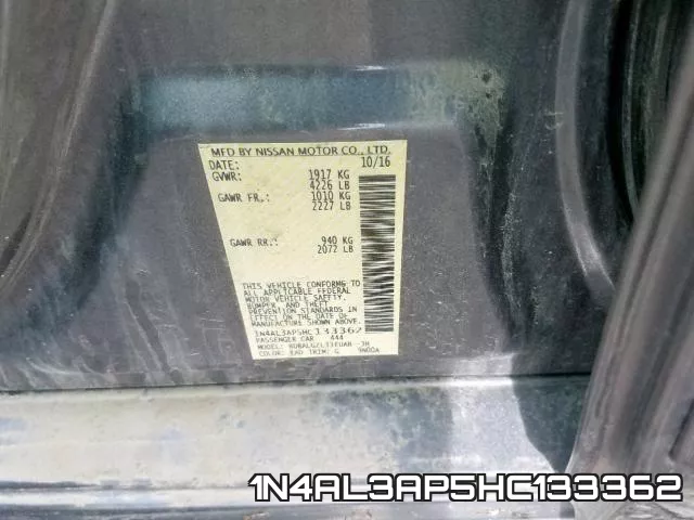 1N4AL3AP5HC133362 фото 2