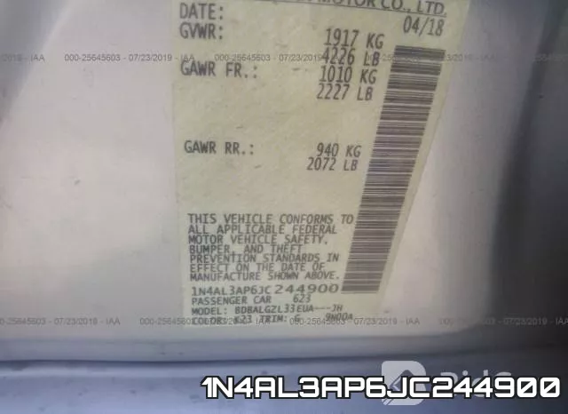 1N4AL3AP6JC244900 фото 10