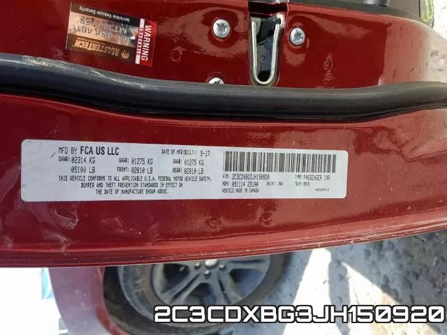2C3CDXBG3JH150920 фото 2
