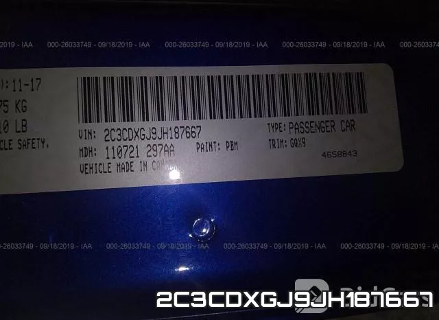 2C3CDXGJ9JH187667 фото 10