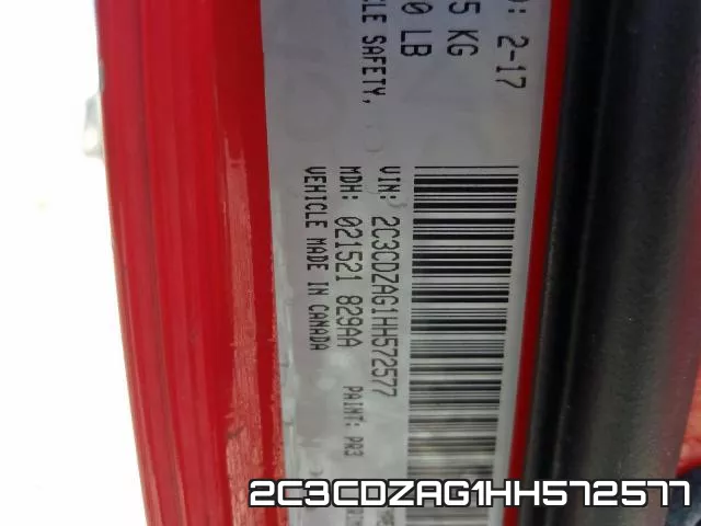 2C3CDZAG1HH572577 фото 2