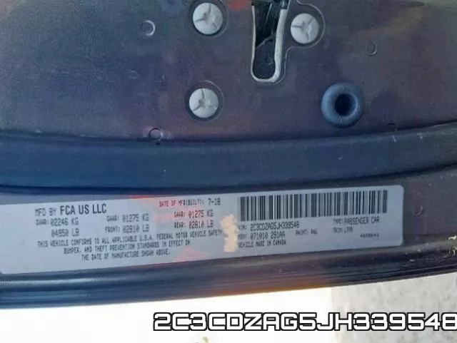 2C3CDZAG5JH339548 фото 2
