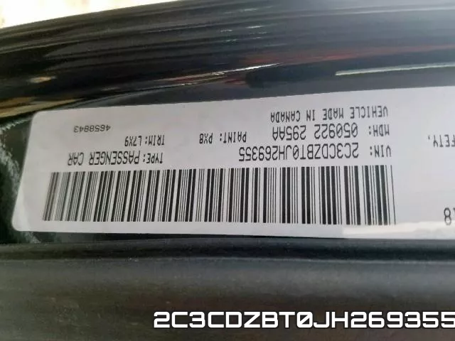 2C3CDZBT0JH269355 фото 2