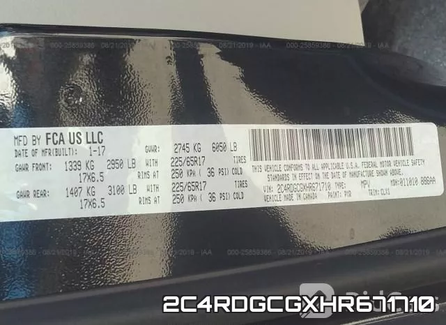 2C4RDGCGXHR671710 фото 10