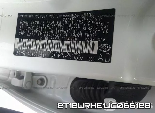 2T1BURHE1JC066128 фото 10