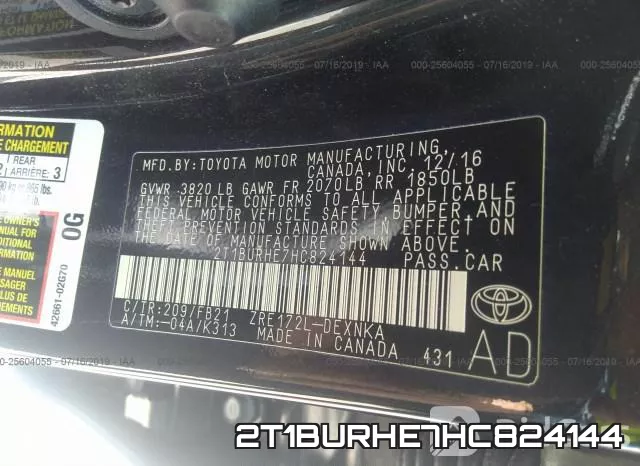 2T1BURHE7HC824144 фото 10