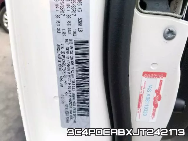 3C4PDCABXJT242173 фото 2