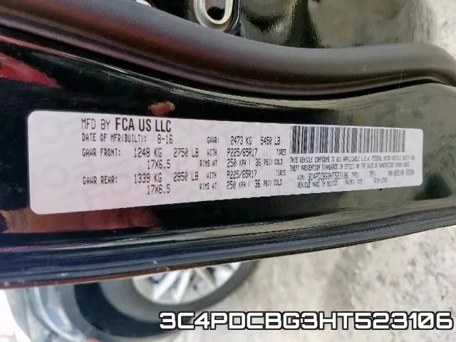 3C4PDCBG3HT523106 фото 2