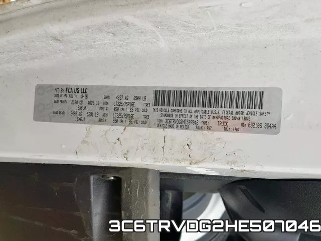3C6TRVDG2HE507046 фото 2