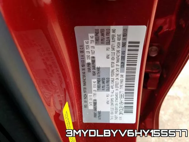 3MYDLBYV6HY155577 фото 2
