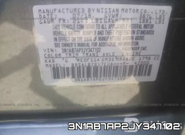 3N1AB7AP2JY347102 фото 10