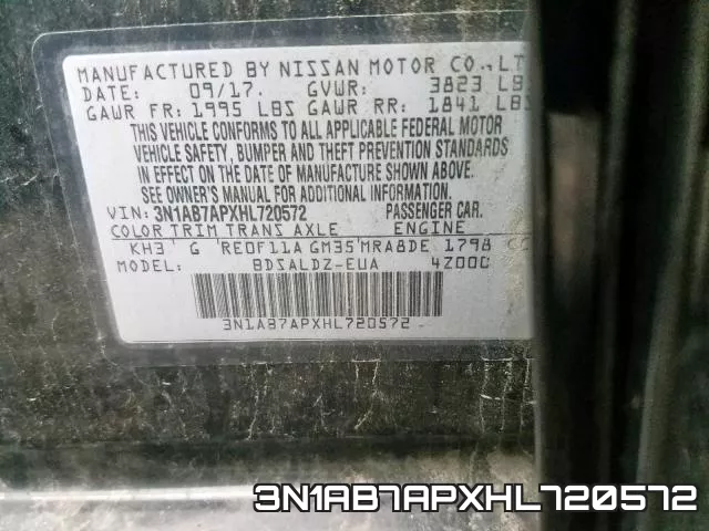 3N1AB7APXHL720572 фото 2