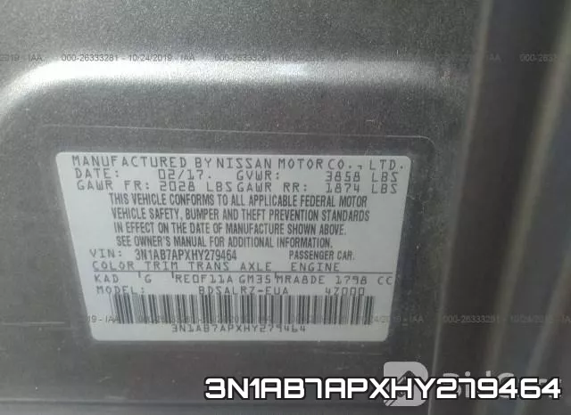 3N1AB7APXHY279464 фото 10