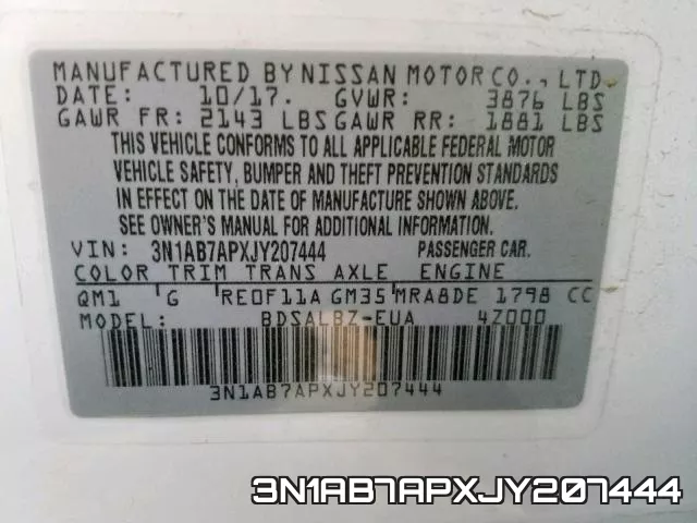 3N1AB7APXJY207444 фото 2
