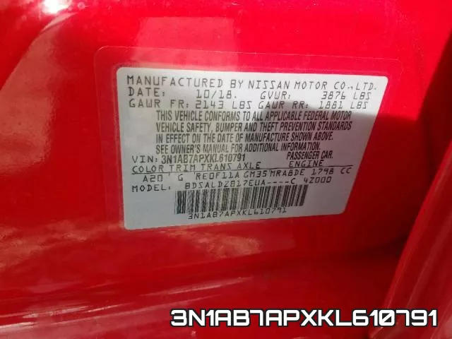 3N1AB7APXKL610791 фото 2
