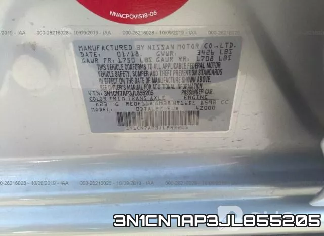 3N1CN7AP3JL855205 фото 10