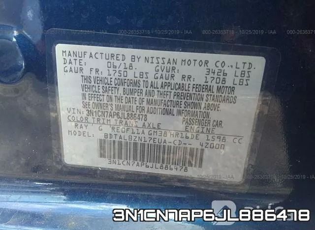 3N1CN7AP6JL886478 фото 10