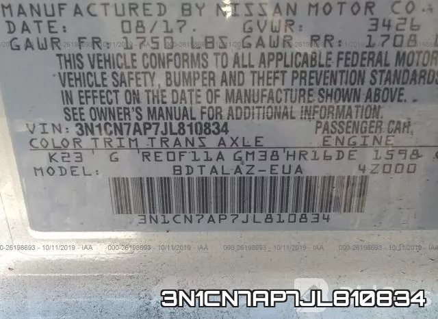 3N1CN7AP7JL810834 фото 9