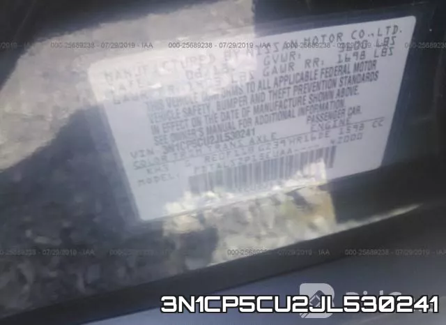 3N1CP5CU2JL530241 фото 10