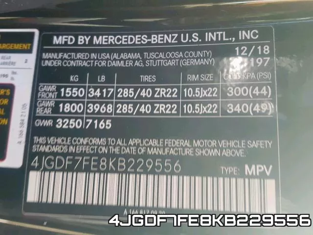 4JGDF7FE8KB229556 фото 2